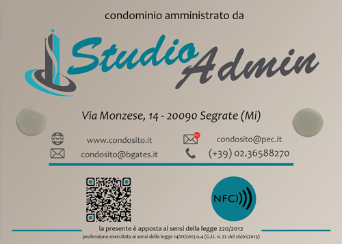 Targa Amministratore Condominio Forex